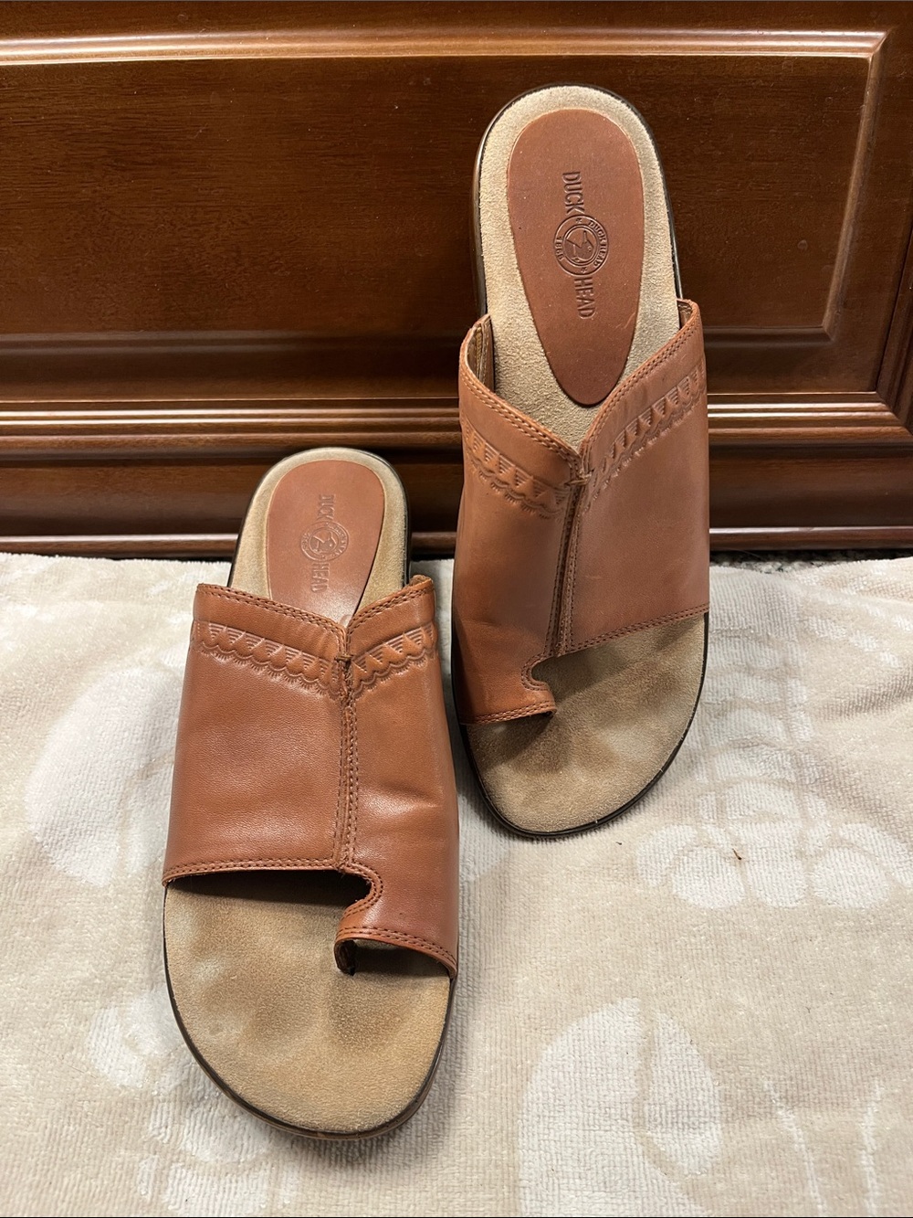 Duck Head women's comfort slide sandals, size 8M